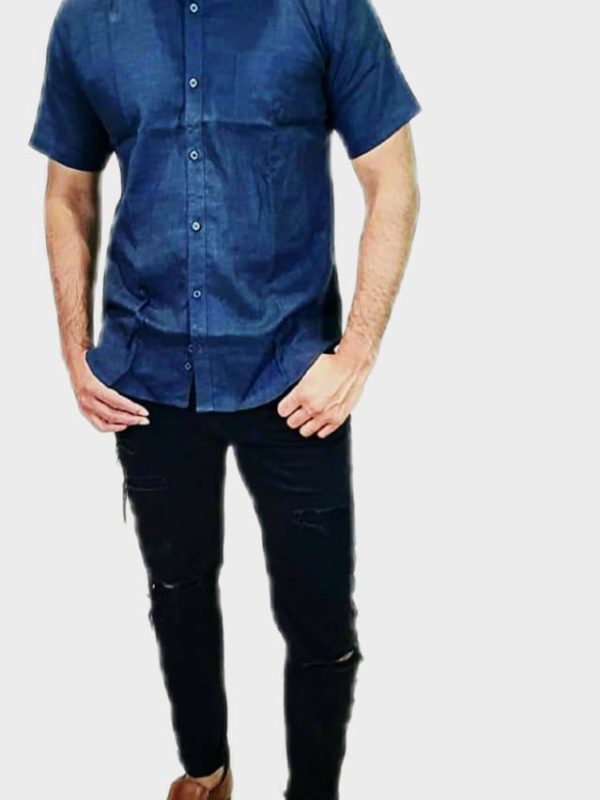 Mandarin Collar cotton shirt