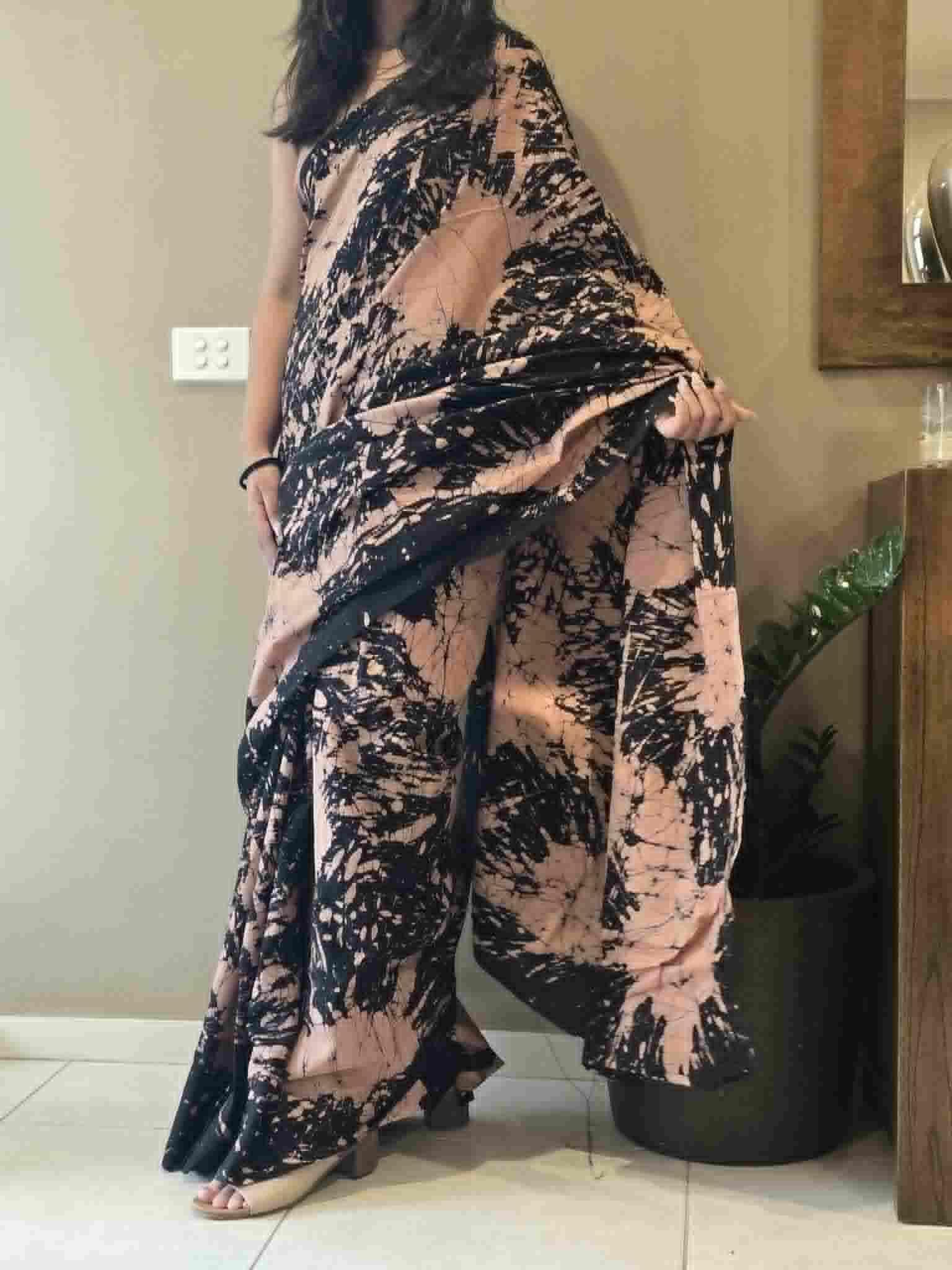 Cotton Batik Saree - Image 6