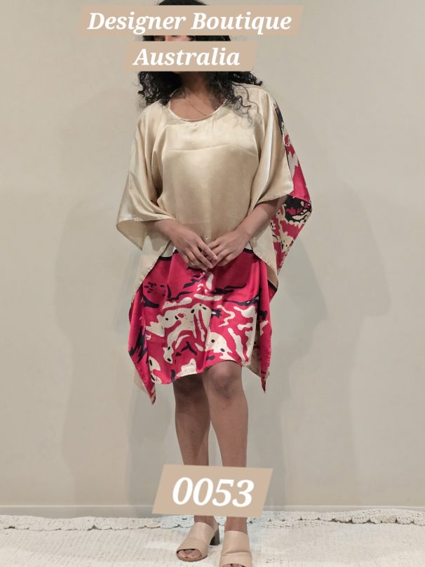 Printed Silk Batik Kaftan